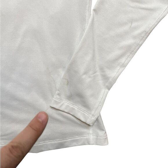 UNDER ARMOUR Coldgear Mick Neck Long Sleeve Shirt White - Picture 5 of 8